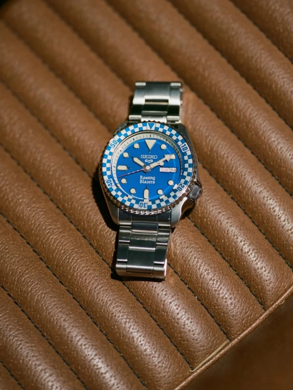 Seiko Blue and Silver Rowing Blazers Dive Watch 42mm LTD EDITION S5FLY3, NWT